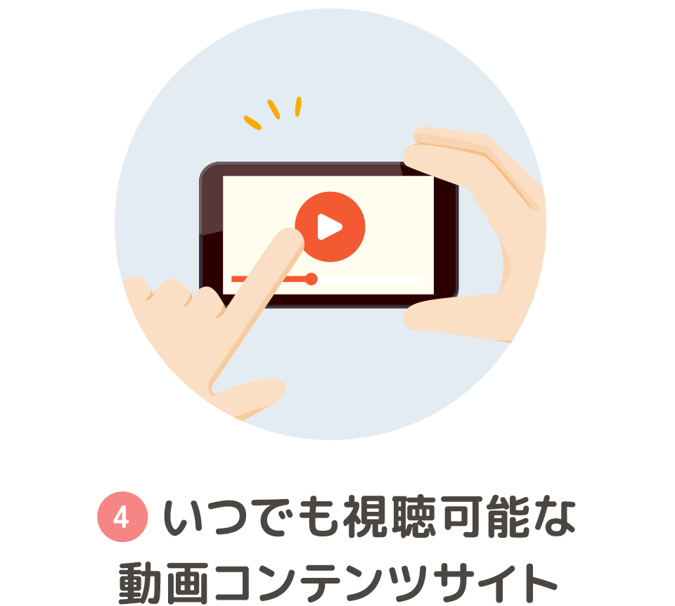 いつでも視聴可能な動画コンテンツサイト